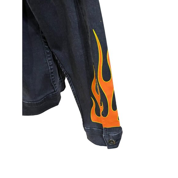 The Simpsons "Ride Like Hell" Black Denim Jacket L - Picture 4 of 12